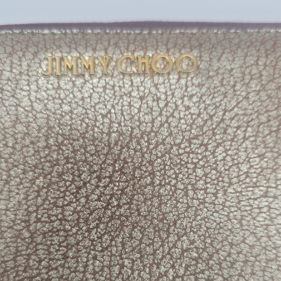 Jimmy Choo Metallic Gold & Burgundy Animal Print Long Wallet (VERY GOOD)❤️✨️ - Picture 4 of 11